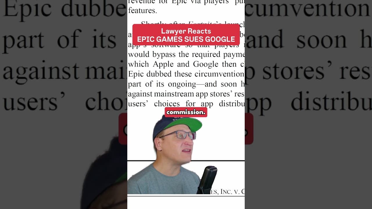 Epic Games Sues Google